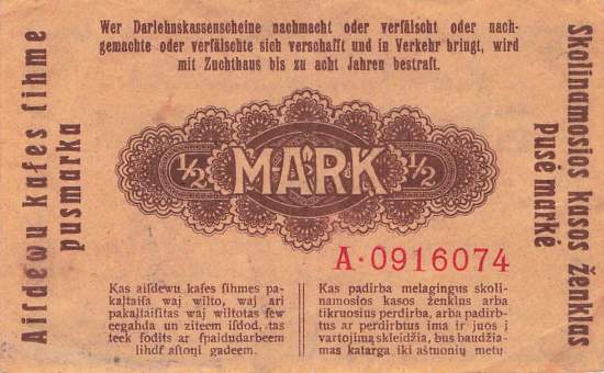 ro. 464 A 1/2 Mark 1918